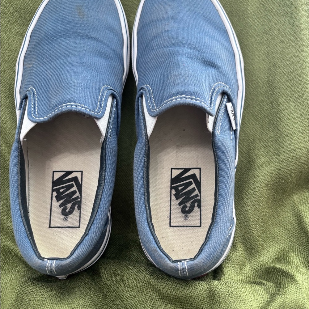 Vans Classic Slip-On Sneakers, medium blue - men's size 6.5 / women's size 8 - Picture 3 of 5